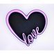 Відкрита коробка "Серце Love" чорна з рожевим 29х26 см Пінобокс 255_5 фото
