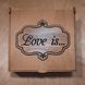 ​Подарункова коробка з фанери &laquo;Love is...&raquo; &mdash; колір Дуб (15х14х8 см) 44003 фото 2