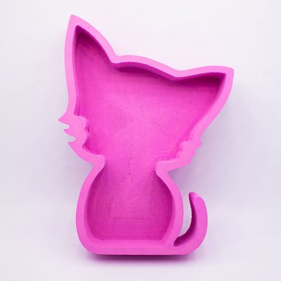 Відкрита коробка "Кошеня" рожева 30х22 см Пінобокс 038 фото
