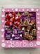 Відкрита коробка квадратна "Barbie" рожева 26х26 см Пінобокс 146 фото 2