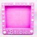 Відкрита коробка квадратна "Barbie" рожева 26х26 см Пінобокс 146 фото 1