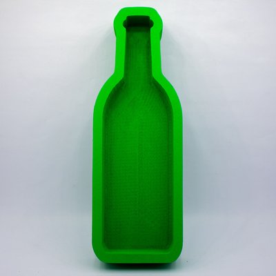 Відкрита коробка "Пляшка" зелена 39х14 см Пінобокс 118 фото