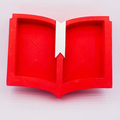 Відкрита коробка "Книга" червона 28х23 см Пінобокс 126 фото