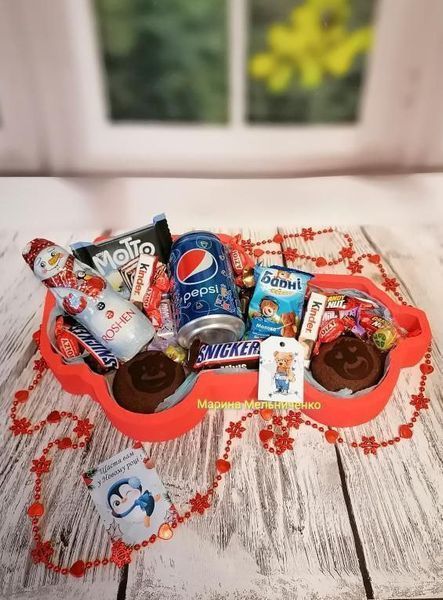 Відкрита коробка "Джип" червона 37х21 см Пінобокс 048 фото