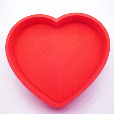 Відкрита коробка "Серце" червона 30х27 см Пінобокс 006 фото