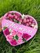 Відкрита коробка серце "Мамулі" рожева 30х27 см Пінобокс 221 фото 4