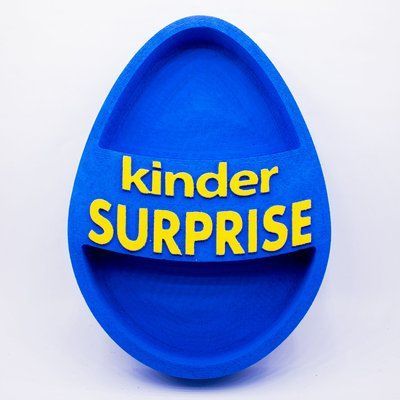 Відкрита коробка "Kinder surprise" синя 33х23 см Пінобокс 132_1 фото