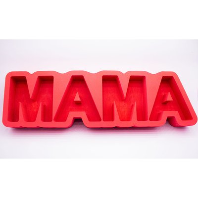 Відкрита коробка-слово "Мама" червона 55х16 см Пінобокс 111 фото