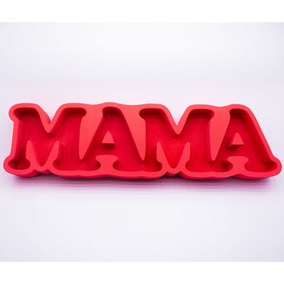 Відкрита коробка-слово "Мама" червона 55х15 см Пінобокс 057 фото