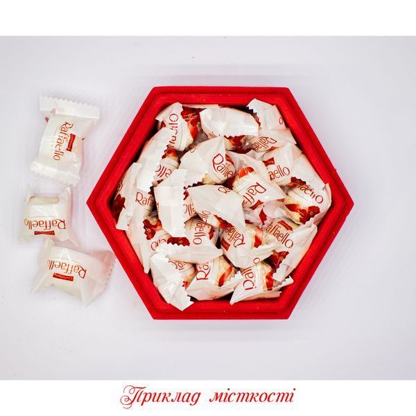 Коробка з кришкою "Шестикутна з тризубом" чорна 20х17 см Пінобокс 1030 фото