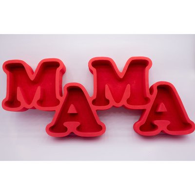Відкрита коробка-слово "Мама" червона 55х23 см 031 фото