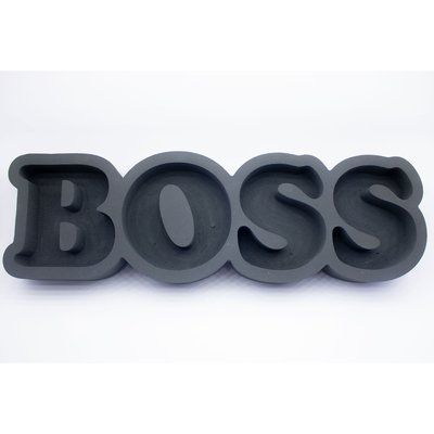 Відкрита коробка-слово "BOSS" чорна 55х17 см Пінобокс 114 фото