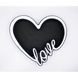 Відкрита коробка "Серце Love" чорна 29х26 см Пінобокс 255_4 фото
