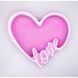 Відкрита коробка "Серце Love" рожева 29х26 см Пінобокс 255_3 фото